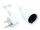 Alcasa P0102-W050 Stromkabel Weiß 5 m Netzstecker Typ E+F Netzstecker Typ F