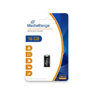 MediaRange MR921 USB-Stick 16 GB USB Typ-A 2.0 Schwarz