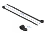 DELOCK Befestigungsschelle 4,8 mm mit KBI 150x2,5mm schwarz