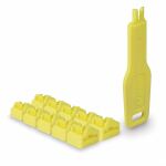Lindy 47900 Schnittstellenblockierung Schnittstellenblockierung + Schlüssel RJ-45 Gelb Acrylnitril-Butadien-Styrol (ABS) 10 Stück(e)