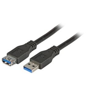EFB Elektronik K5237.1,8 USB Kabel USB 3.2 Gen 1 (3.1 Gen 1) 1,8 m USB A 5 Gbit/s Schwarz