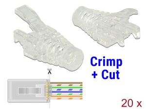 DELOCK Crimp&Cut RJ45 Knickschutz St 20Stk