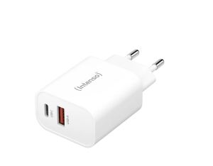 Intenso POWER ADAPTER USB-A/USB-C/7803012 Universal Weiß AC Schnellladung Drinnen