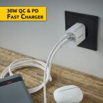 Intenso POWER ADAPTER USB-A/USB-C/7803012 Universal Weiß AC Schnellladung Drinnen