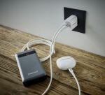 Intenso POWER ADAPTER USB-A/USB-C/7803012 Universal Weiß AC Schnellladung Drinnen