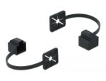DELOCK Staubschutz RJ45 Stecker Befestigungsclip schwarz