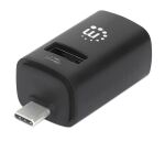Manhattan 180993 Schnittstellen-Hub USB 3.2 Gen 1 (3.1 Gen 1) Type-C 5000 Mbit/s Schwarz