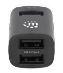 Manhattan 180993 Schnittstellen-Hub USB 3.2 Gen 1 (3.1 Gen 1) Type-C 5000 Mbit/s Schwarz