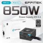 EFFITEK Netzteil 850W Silver ATX 3.1, PCI 5.1