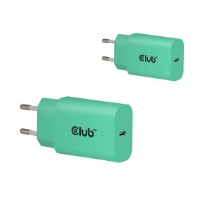 CLUB3D 2-Pack USB-C® Charger 30Watt Green