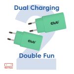CLUB3D 2-Pack USB-C® Charger 30Watt Green