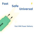 CLUB3D 2-Pack USB-C® Charger 30Watt Green