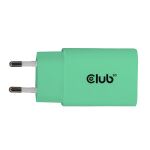 CLUB3D 2-Pack USB-C® Charger 30Watt Green