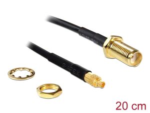 DELOCK HF Kabel SMA -> MMCX Bu/St 0.20m