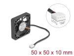 DELOCK Axiallüfter 12 V DC, 50 x 50 x 10 mm schwarz