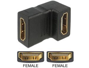 DELOCK HDMI Adapter A -> A Bu/Bu 90° unten