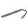 BakkerElkhuizen USB-C Hub 7-in-1 (3A+4C) USB Typ-C 5000 Mbit/s Schwarz, Grau