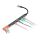 BakkerElkhuizen USB-C Hub 7-in-1 (3A+4C) USB Typ-C 5000 Mbit/s Schwarz, Grau