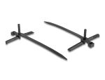 DELOCK Kabelbinder mit Dübel L 150 x B 7,0 mm schwarz 100 St