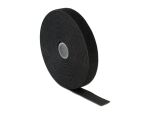 DELOCK Klettband auf Rolle L 10 m x B 20 mm in Box schwarz
