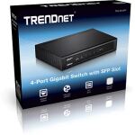 Trendnet TEG-S51SFP Netzwerk-Switch Unmanaged Gigabit Ethernet (10/100/1000) Schwarz