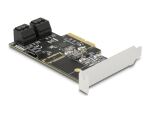 DELOCK 5 Port SATA PCI Express x4 Karte Low Profile Formfak.