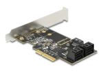 DELOCK 5 Port SATA PCI Express x4 Karte Low Profile Formfak.