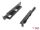 DeLOCK 19″ Tragschiene längenverstellbar 368 - 600 mm für Netzwerkschrank 1 HE schwarz 2 Stück