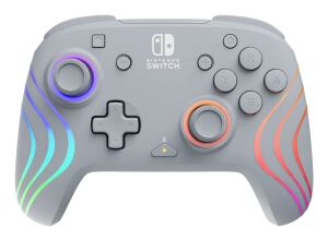 PDP Afterglow Wave Grau USB Gamepad Analog / Digital Nintendo Switch, Nintendo Switch OLED