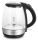Emerio WK-125145 Wasserkocher 1,2 l 2200 W Schwarz, Silber, Transparent