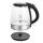Emerio WK-125145 Wasserkocher 1,2 l 2200 W Schwarz, Silber, Transparent