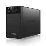 ICY BOX IB-RD3620SU3, RAID-System für 2x 3,5" SATA HDD zu USB 3.2 Gen 1 + eSATA Host, RAID 0, 1, JBOD, EasySwap, schwarz