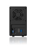 ICY BOX IB-RD3620SU3, RAID-System für 2x 3,5" SATA HDD zu USB 3.2 Gen 1 + eSATA Host, RAID 0, 1, JBOD, EasySwap, schwarz