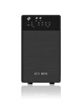 ICY BOX IB-RD3620SU3, RAID-System für 2x 3,5" SATA HDD zu USB 3.2 Gen 1 + eSATA Host, RAID 0, 1, JBOD, EasySwap, schwarz