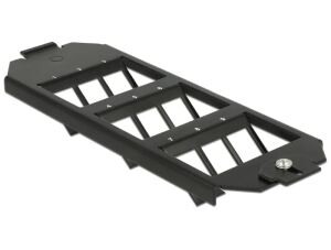 DELOCK Keystone Halterung 9 Port für Bodentank schwarz