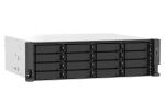 QNAP TS-1673AU-RP-16G NAS & Speicherserver Rack (3U) Ryzen Embedded V1500B 16 GB DDR4 0 TB QNAP QTS Schwarz, Grau