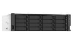 QNAP TS-1673AU-RP-16G NAS & Speicherserver Rack (3U) Ryzen Embedded V1500B 16 GB DDR4 0 TB QNAP QTS Schwarz, Grau