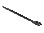 DELOCK Kabelbinder mit Doppelkopf L 190 x B 9 mm schwarz