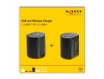 DELOCK USB und kabelloses LadegerätUSB Type-C + USB Typ-A