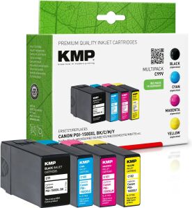KMP C99V Druckerpatrone Schwarz, Cyan, Magenta, Gelb