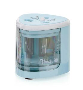 Peach PO102-BL Anspitzer Elektrischer Bleistiftspitzer Blau