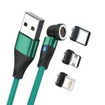 RealPower MagneticCharge3 USB Kabel 1 m USB A Grün
