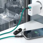 RealPower MagneticCharge3 USB Kabel 1 m USB A Grün