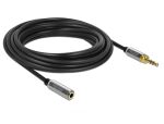 DELOCK Klinkenverlängerungskabel 3,5 mm 3 Pin St zu...