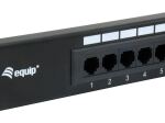 Equip 16-Port Cat.5e Ungeschirmtes Patch Panel, Black