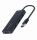 Gembird UHB-U3P4-03 laptop-dockingstation & portreplikator Kabelgebunden USB 3.2 Gen 1 (3.1 Gen 1) Type-A Schwarz