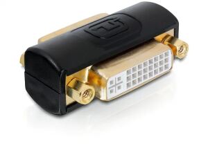 DeLOCK 65225 Kabeladapter DVI Schwarz, Gold