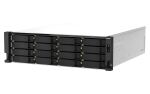 QNAP TS-h2287XU-RP NAS Rack (3U) Intel Xeon E E-2336 32 GB DDR4 0 TB QuTS hero Schwarz, Weiß