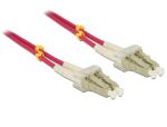 DeLOCK LC - LC, 2m InfiniBand/Glasfaserkabel Violett