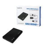 LogiLink UA0256 Speicherlaufwerksgehäuse HDD-Gehäuse Schwarz 2.5"